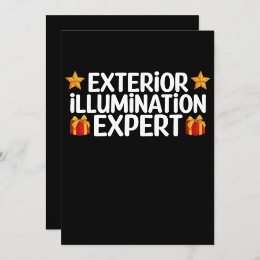 Buitenverlichting expert kerstlicht decor kaart (Voorkant / Achterkant)