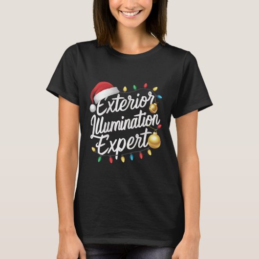 Buitenverlichting expert kerstlicht decor t-shirt (Voorkant)