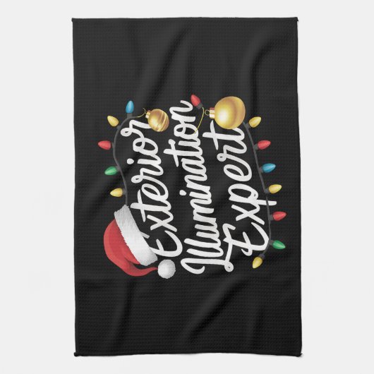 Buitenverlichting expert kerstlicht decor theedoek (Verticaal)