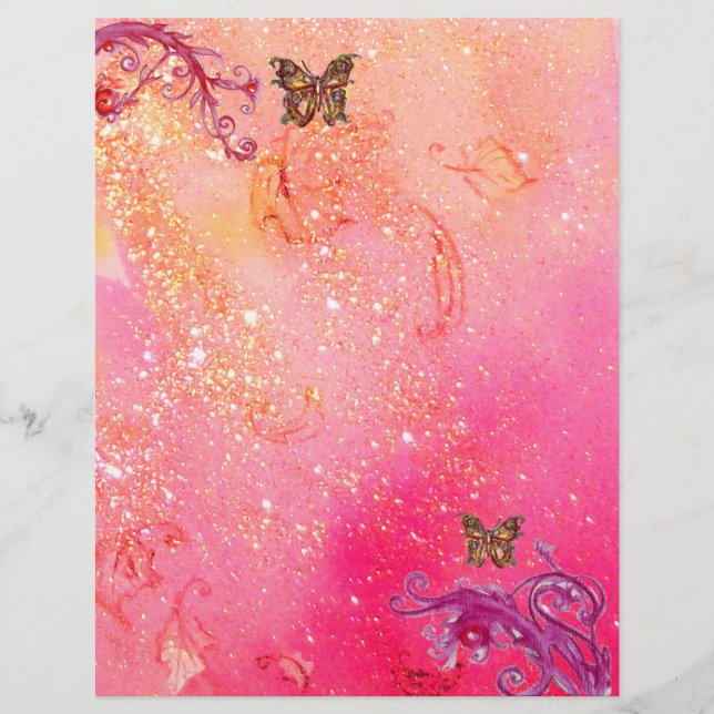 BUITENVERPAKKING IN SPARKLES, roze rood (Voorkant)