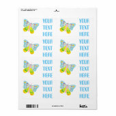 BUITENVERPAKKING VOOR COLORFUL CARTOON ETIKET (Full Sheet)