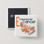 BUITENVERPAKKING voor endometriumkanker 3.1 Vierkante Button 5,1 Cm (Voorkant /achterkant)