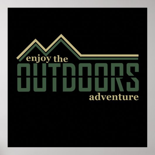 Buitenwandelaar avontuur poster (Voorkant)