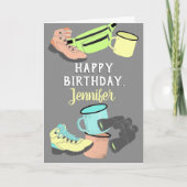 Buitenwandelend en kampeertuig, speciaal gepersona kaart (Voorkant)