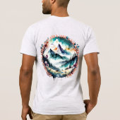 Buitenwandeling, Moeder Natuur, Berg, Rivier T-shirt (Achterkant)