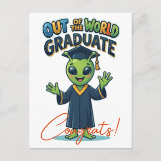 Buitenwereldse diploma kaart - gefeliciteerd cadea