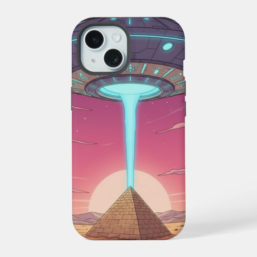 Buitenwereldse Straal iPhone 15 Case (Achterkant)