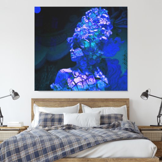 Buitenwereldse Wereld Canvas Afdruk (Insitu (Slaapkamer))