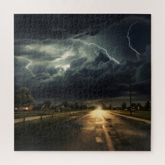 buitenwijken van onweersbuien legpuzzel (Verticaal)