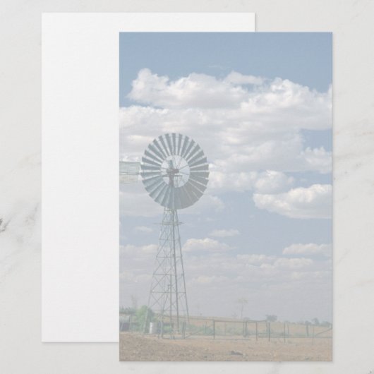 Buitenwindmolen, Zuid-Australië Briefpapier (Voorkant / Achterkant)