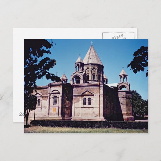Buitenzijde van de kathedraal van Etchmiadzin Briefkaart (Voorkant / Achterkant)