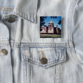 Buitenzijde van de kathedraal van Etchmiadzin Vierkante Button 5,1 Cm (In situ)