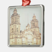 Buitenzijde van de kathedraal van Mexico City Metalen Ornament (Links)