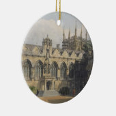 Buitenzijde van de Oriel College, illustratie van  Keramisch Ornament (Rechts)