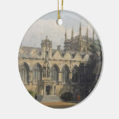 Buitenzijde van de Oriel College, illustratie van  Keramisch Ornament (Links)