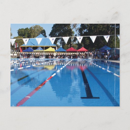 Buitenzwembad Briefkaart (Voorkant)