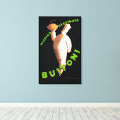 Buitoni Pasta Promotional Poster Canvas Afdruk (Insitu (Houten vloer))