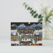 Buizen bij nacht briefkaart (Staand voorkant)