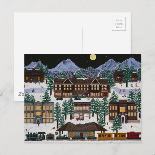 Buizen bij nacht briefkaart (Voorkant / Achterkant)