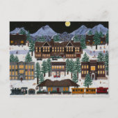 Buizen bij nacht briefkaart (Voorkant)