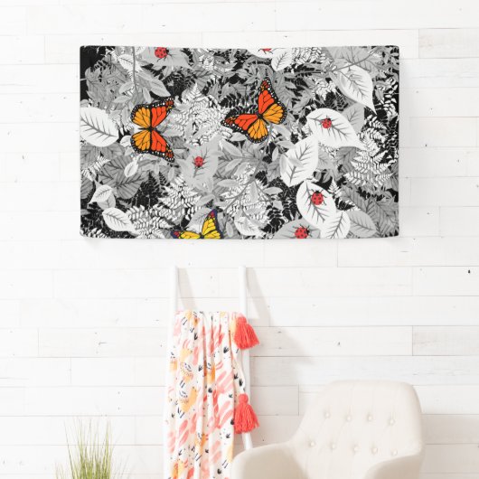 Buizen en bladeren spandoek (Insitu)