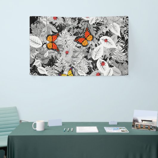 Buizen en bladeren spandoek (Beurs)