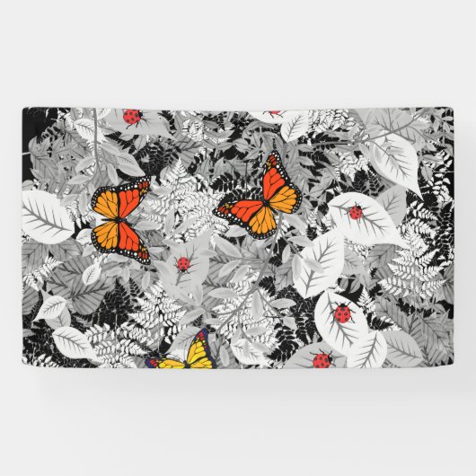 Buizen en bladeren spandoek (Horizontaal)