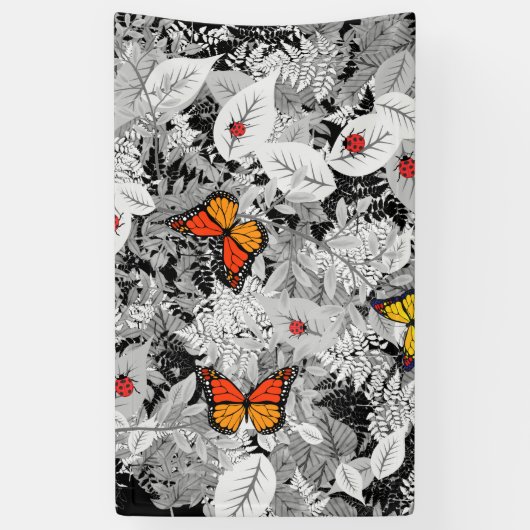 Buizen en bladeren spandoek (Verticaal)