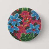 Buizen en bloemen ronde button 5,7 cm (Voorkant)