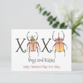 Buizen en Kisses XOXO-Valentijnsdag Kaart (Staand voorkant)