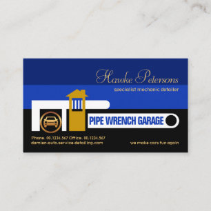Buizen met schroefdraad Auto Garage Visitekaartje