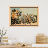 Buizen van de muur, altijd dezelfde poster (Keuken)