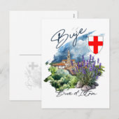 Buje Croatia Feestdagenkaart (Voorkant / Achterkant)