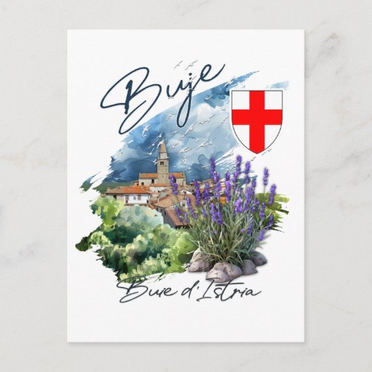 Buje Kroatië Feestdagenkaart (Voorkant)