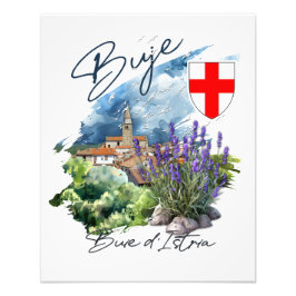 Buje Kroatië Foto Afdruk