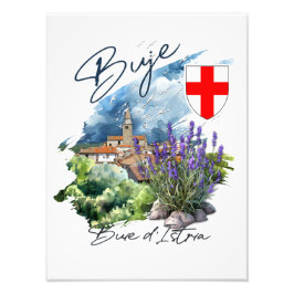 Buje Kroatië Foto Afdruk