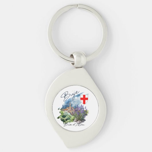 Buje Kroatië Sleutelhanger (Voorkant)