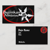 Bujinkan Ninjutsu Visitekaartje (Voorkant / Achterkant)