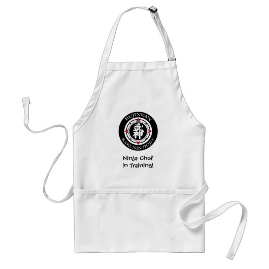 Bujinkan Rakunin Dojo (Kyu) Apron Standaard Schort (Voorkant)