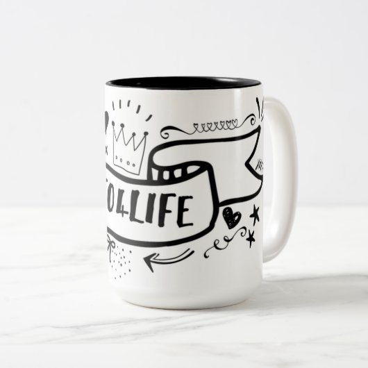 Bujo4Life 16oz Mok (Voorkant rechts)