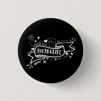Bujo4Life Black Flair Pin Ronde Button 3,2 Cm