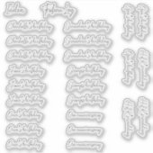 BuJo aangepaste event stickers - Med - transparant (Voorkant)