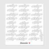 BuJo dag stickers - 4 weken - transparant. (Vel)