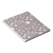 BuJo Patroon Papier Stoffige Roze Bloemen Notitieblok (Schuin)