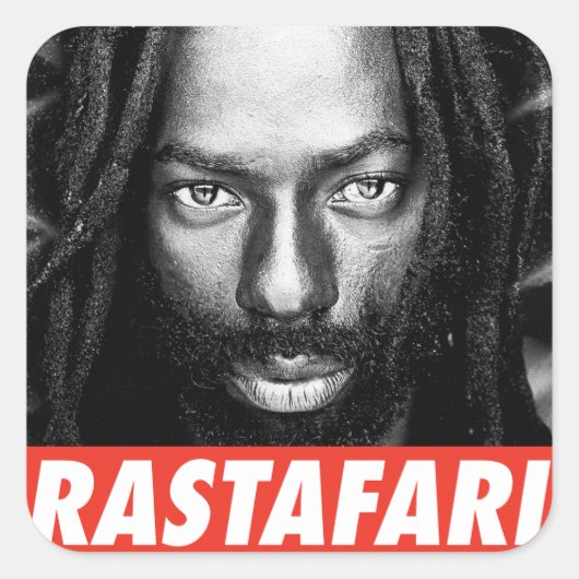 Buju Rastafari Rasta Bless One Love Roots Sticker  (Voorkant)
