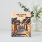 Bukchon Hanok-dorp Zuid-Korea Briefkaart (Staand voorkant)