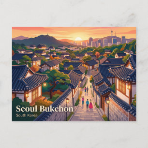 Bukchon Hanok Village Zuid-Korea Briefkaart