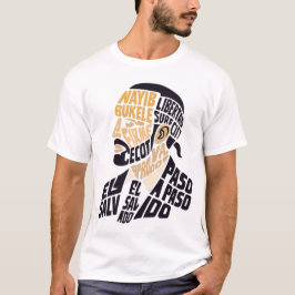 Bukele caligrama t-shirt