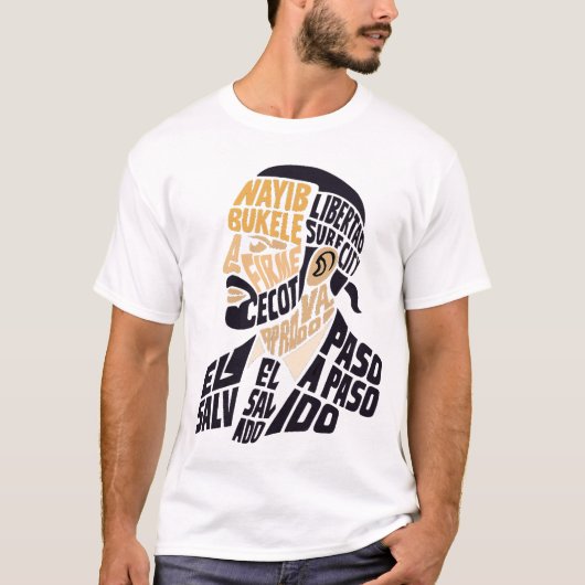 Bukele caligrama t-shirt (Voorkant)
