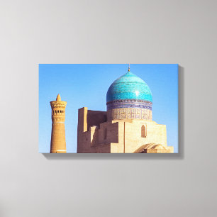 Bukhara, Oezbekistan - Kalyaanse moskee Canvas Afdruk